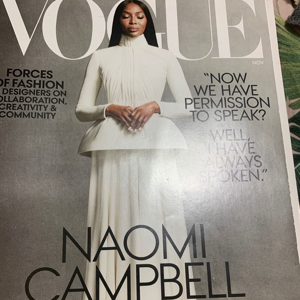 Vogue magazine Naomi Campbell Collectible Nov 2020 new smoke free pet free